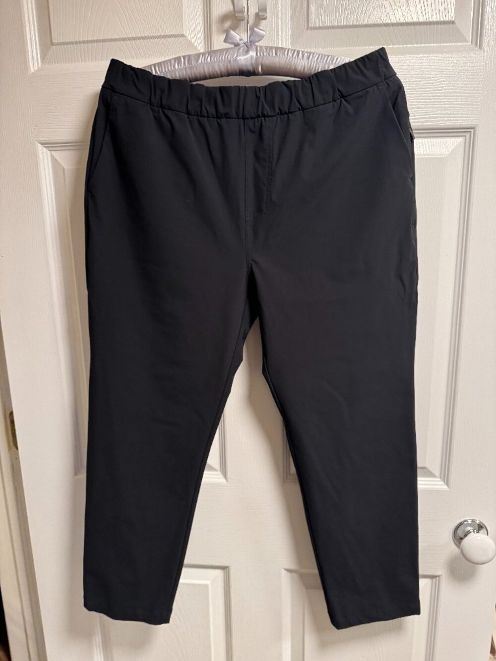 Vuori Miles Ankle Pant – Black, Performance Stretch | Women’s XL